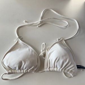 Ralph Lauren Triangle bikini swim top with embellished straps